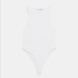 Zara white bodysuit.